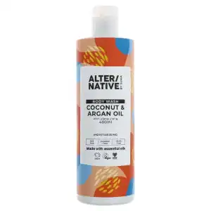 Coconut & Argan Body Wash for Moisturizing Skin, 400ml.
