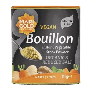 MARIGOLD VEGAN BOUILLON REDUCED SALT 140G