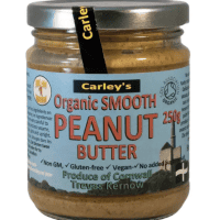 CARLEYS ORGANIC SMOOTH PEANUT BUTTER 250g