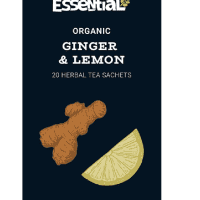 ESSENTIAL Organic Ginger & Lemon Tea bags x 20